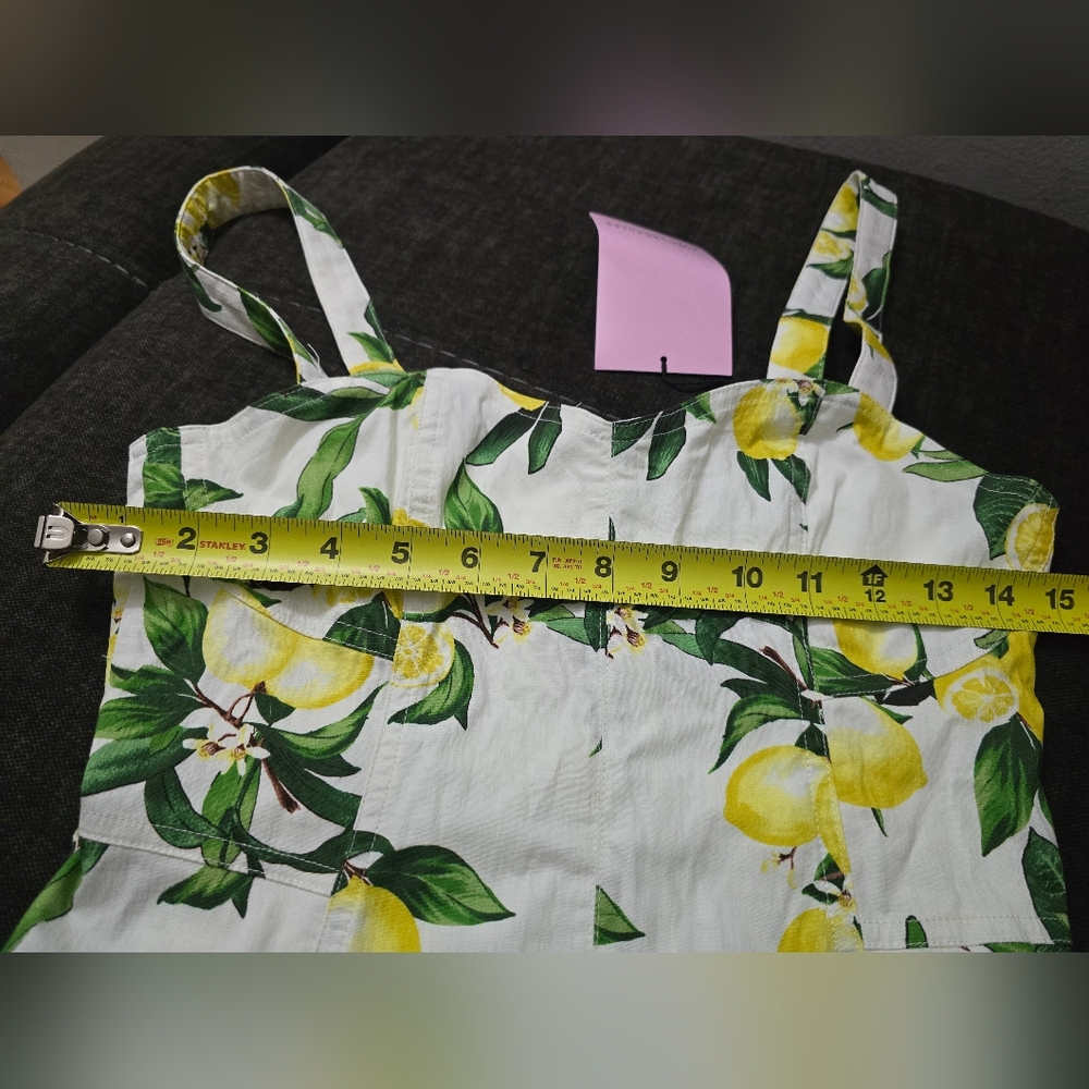 Avec Les Filles White and Yellow Lemon-Print Midi Dress - Picture 5 of 16